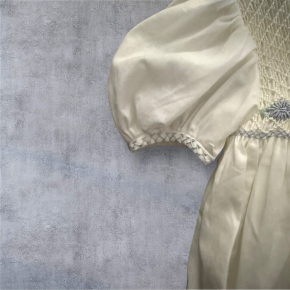 Strasburg Heirloom Dress White Smocked Lavender Embroidery Size 6M - NWT - Picture 10 of 10